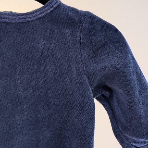 2/$20 💚 Vintage Y2K Old Navy Velour Romper | 0–3M - Picture 3 of 7